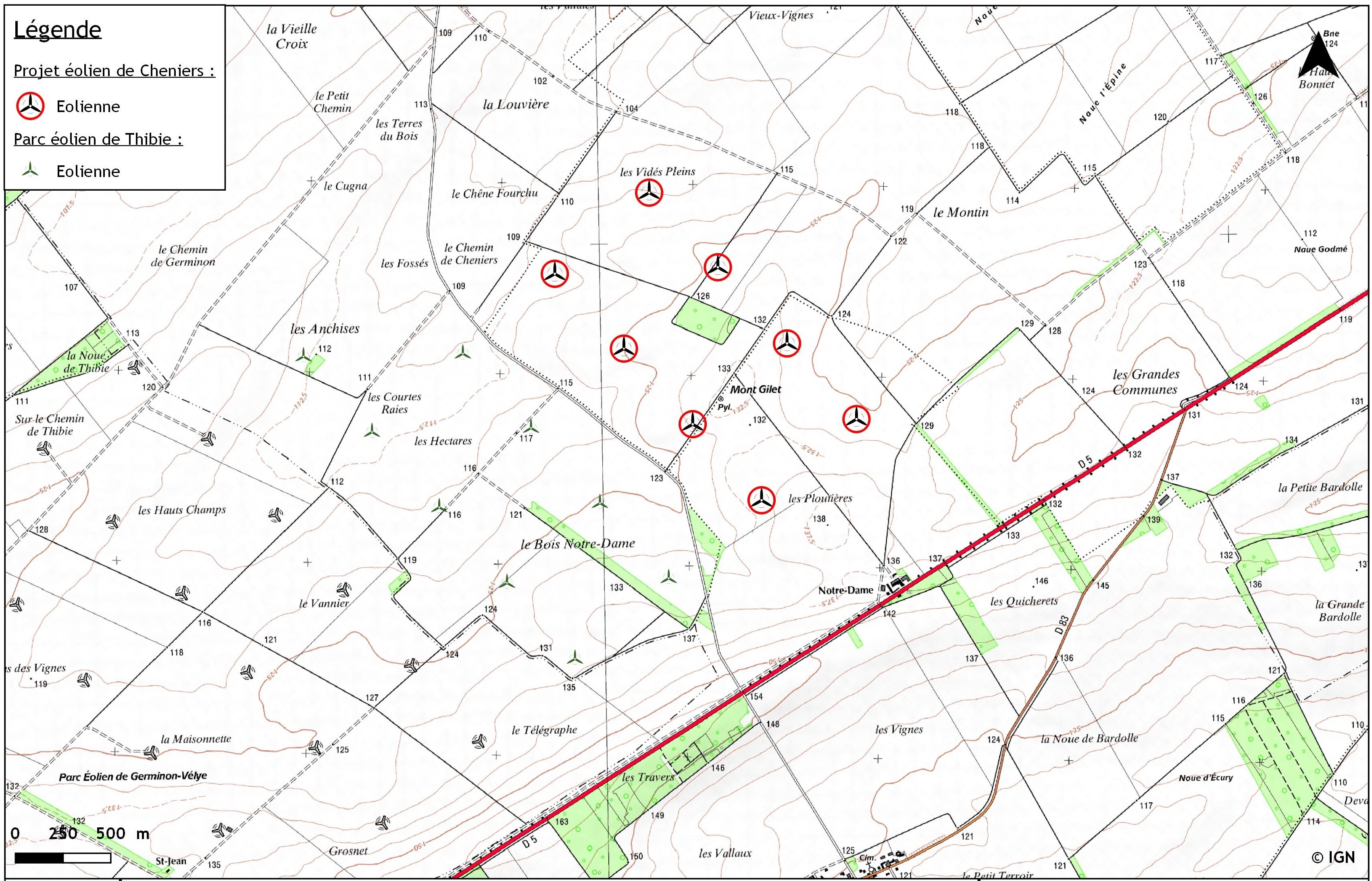 L’implantation des éoliennes